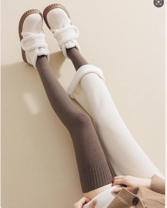 Long thigh socks knee-high socks